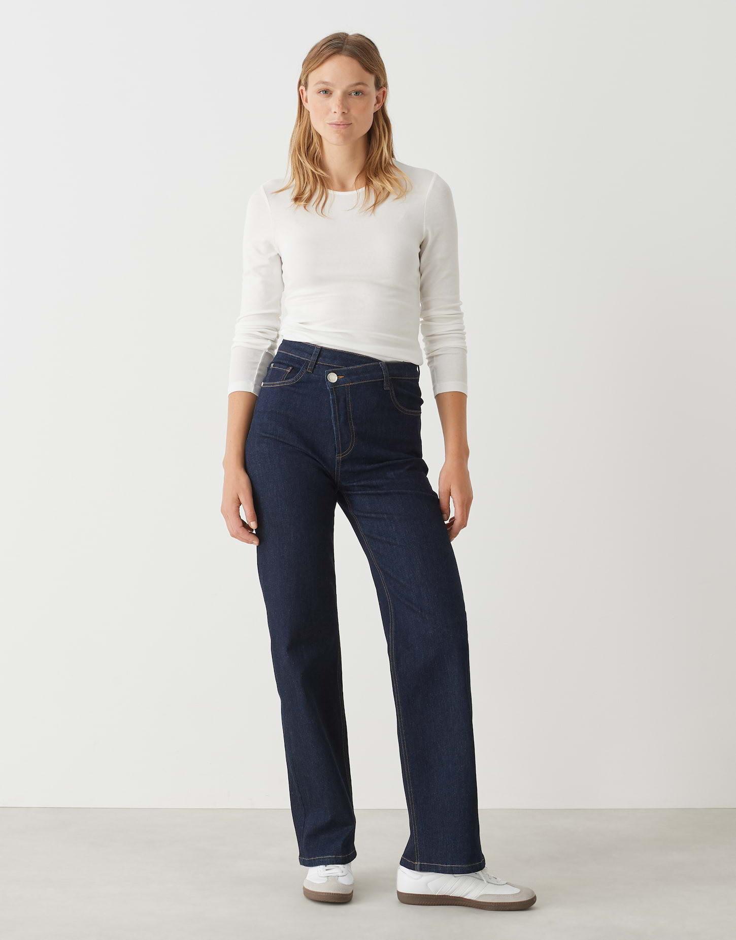 OPUS  Wide Leg Jeans Marli crisscross 