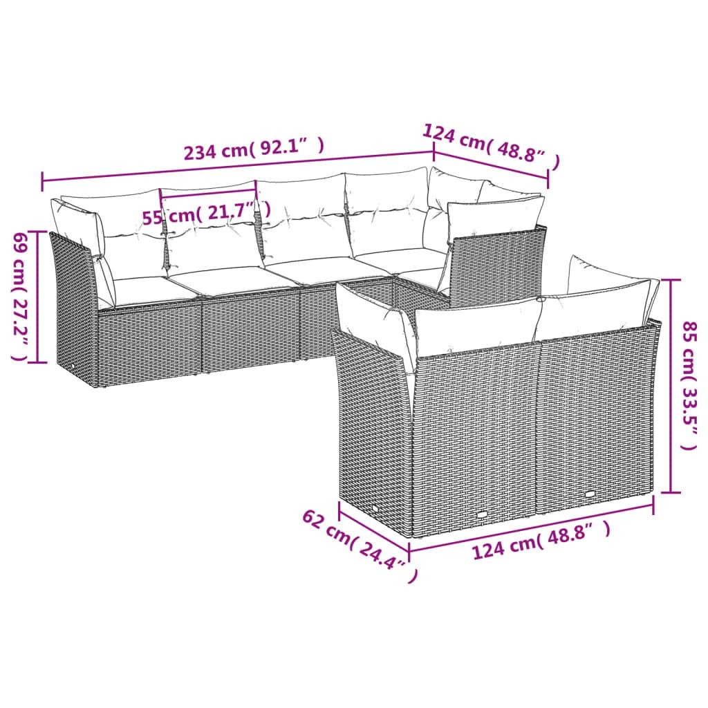 VidaXL Garten sofagarnitur poly-rattan  