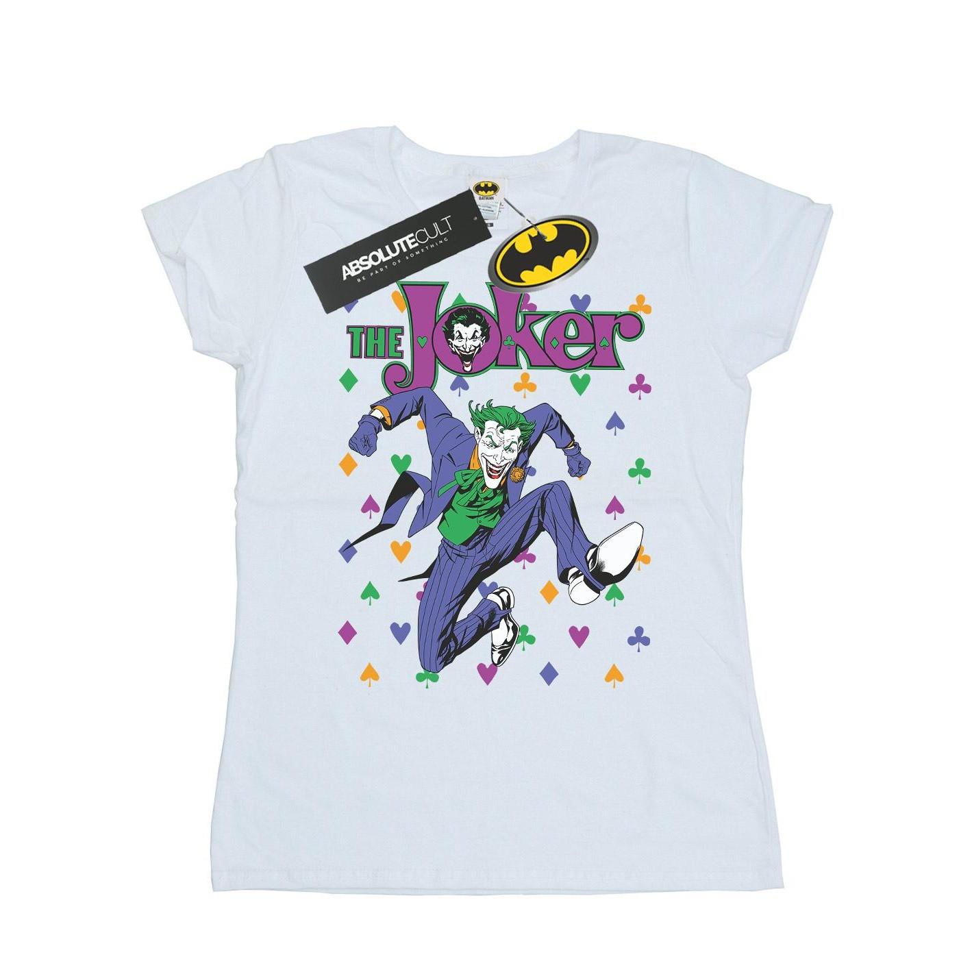 Image of Batman Joker Cards Jump Tshirt Damen Weiss L