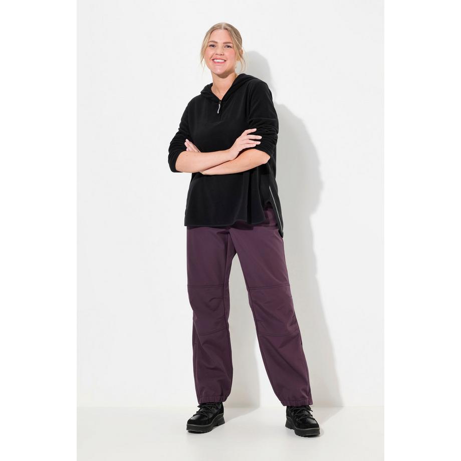 Ulla Popken Wasserabweisende Softshellhose mit Fleecefutter  