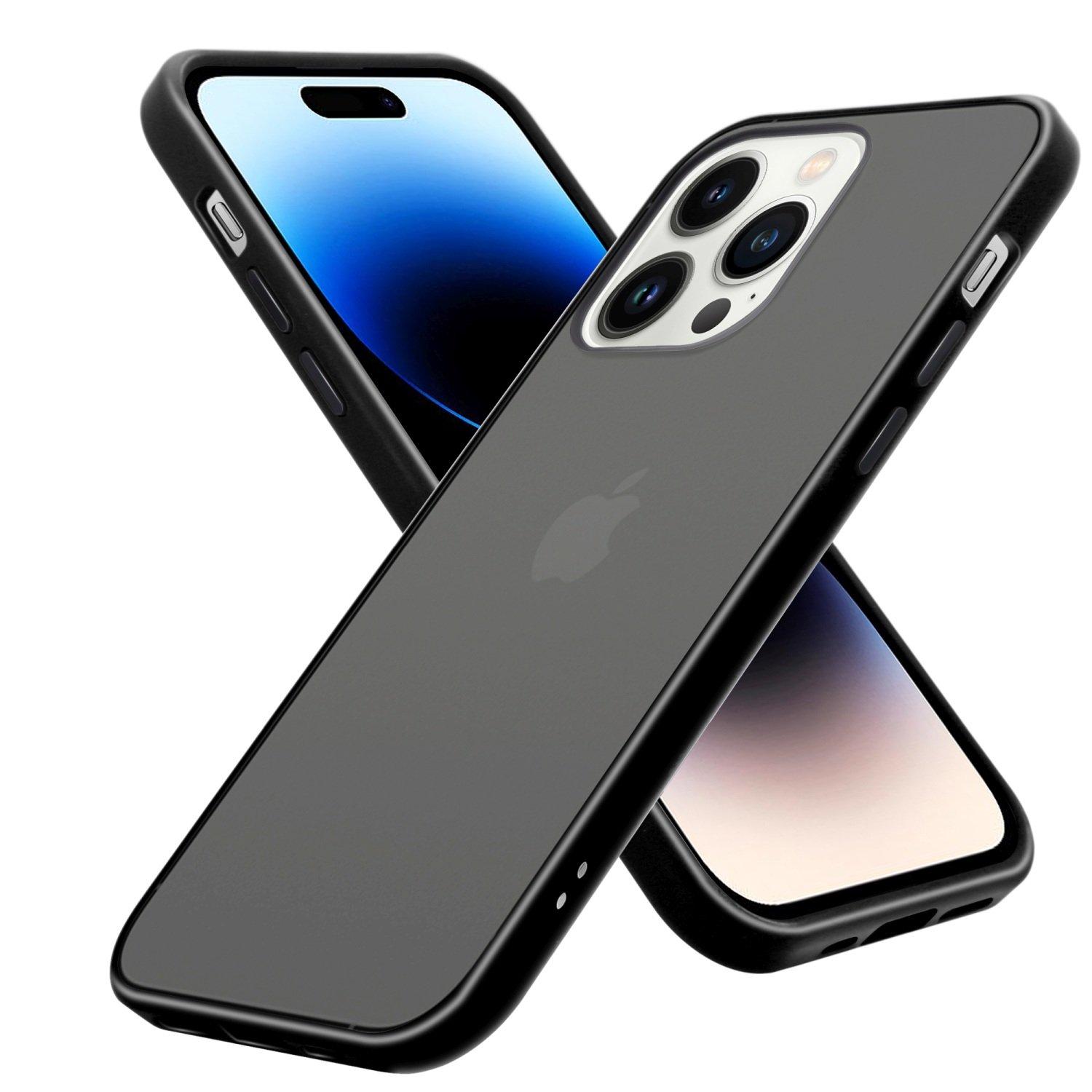 Cadorabo  Hülle für Apple iPhone 14 PRO Hybrid mit TPU Silikon Innenseite 