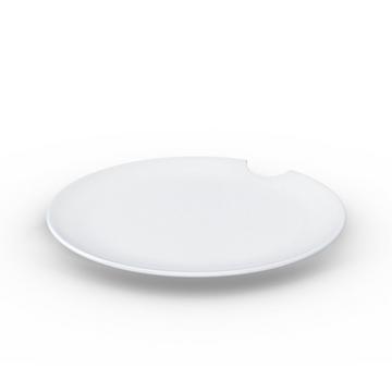 Assiette plate avec morsure, set de 2