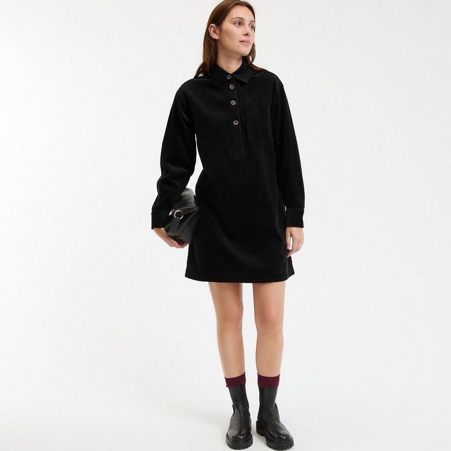 La Redoute Collections Signature Albane Abito Corto in Velluto a Coste  