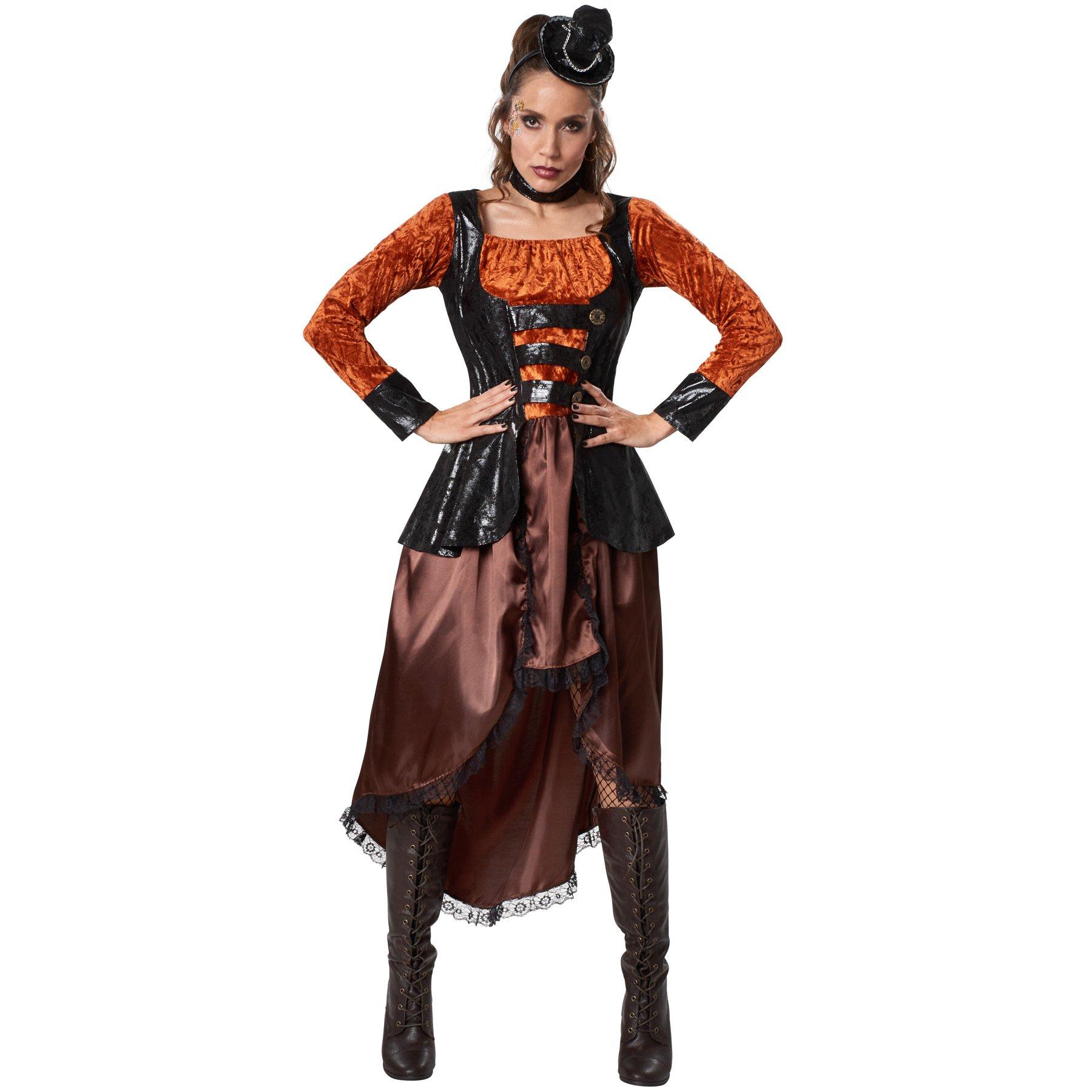 Image of Frauenkostüm Steampunk Prinzessin Braun