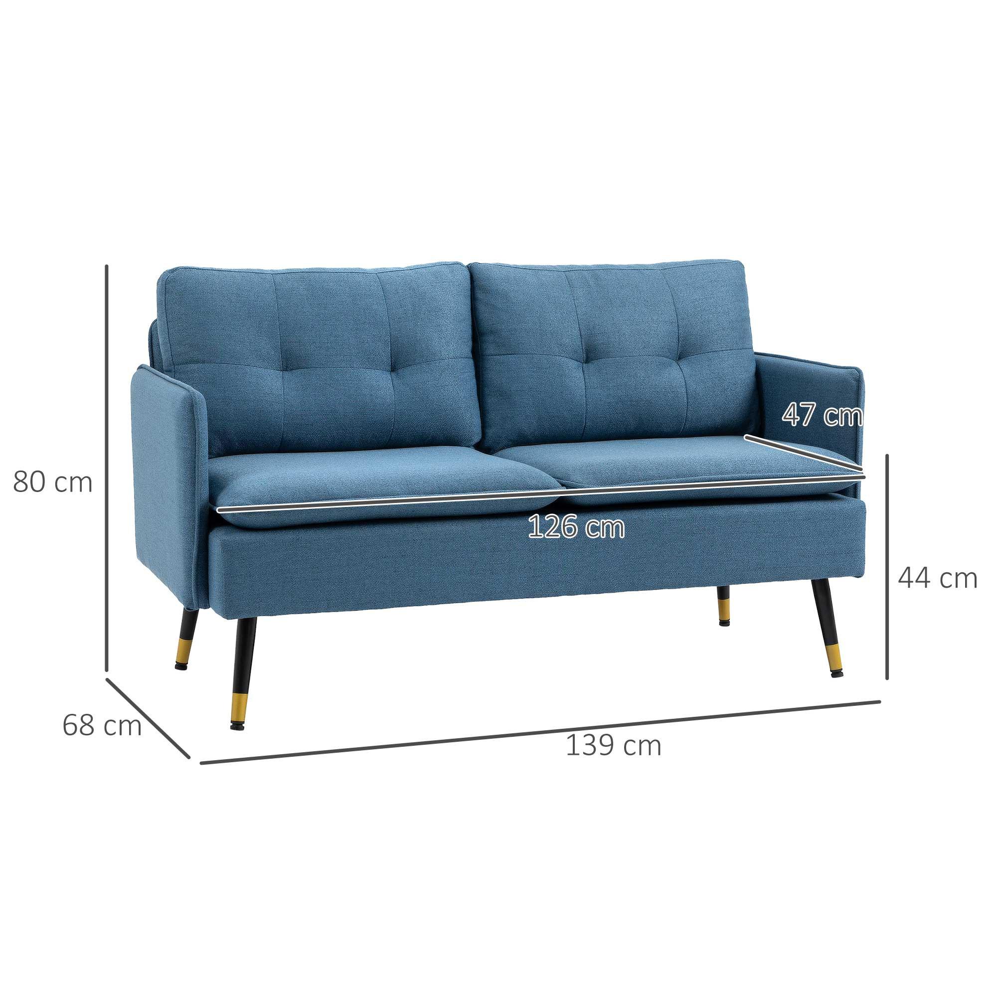 HOMCOM Sofa 2-Sitzer  