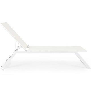 mutoni Chaise longue de jardin Kaylan blanc  