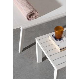 mutoni Chaise longue de jardin Kaylan blanc  