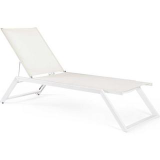 mutoni Chaise longue de jardin Kaylan blanc  