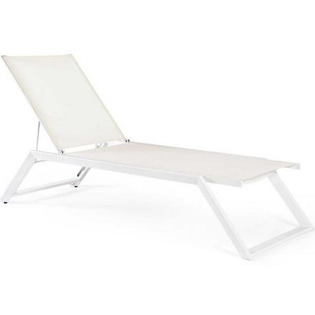 mutoni Chaise longue de jardin Kaylan blanc  