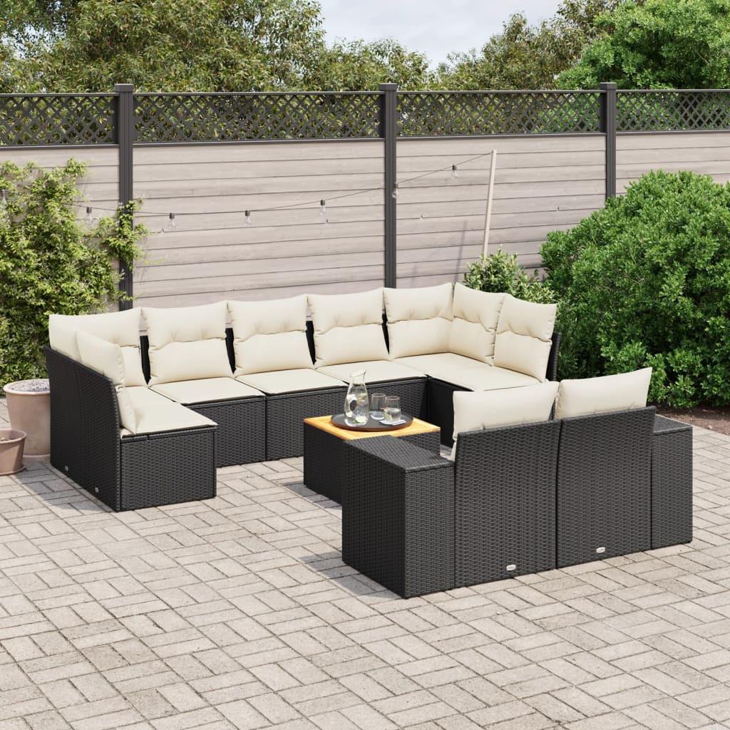 VidaXL set divano da giardino Polirattan  