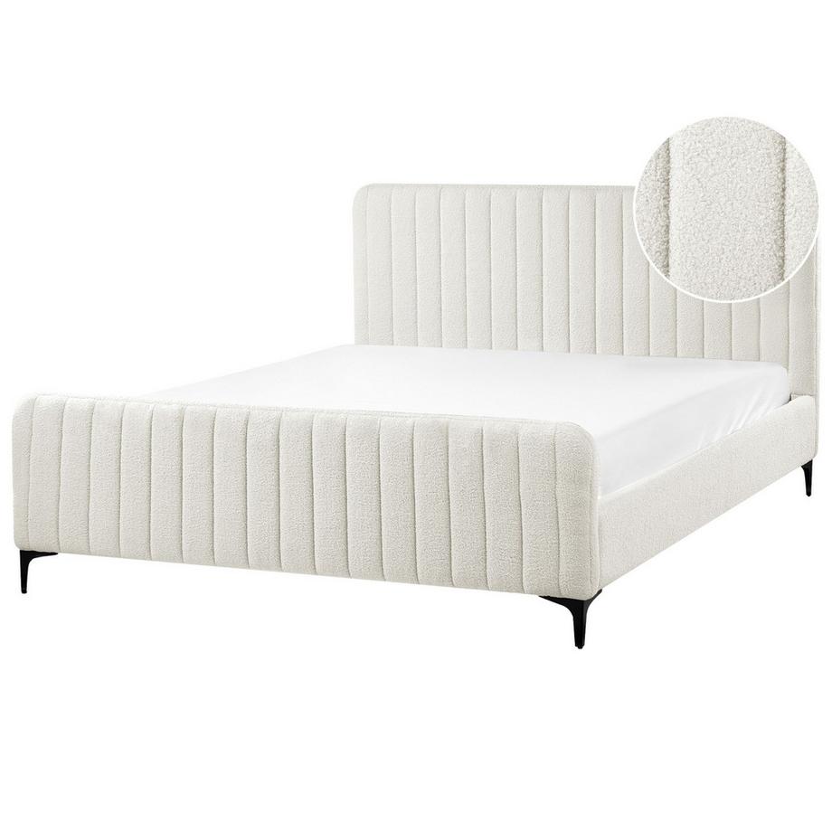 Lit avec sommier en Bouclé  LUNAN