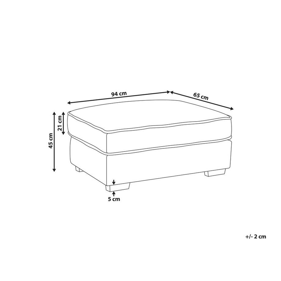 Beliani Ottoman en Bouclé Cottage KOLDING  