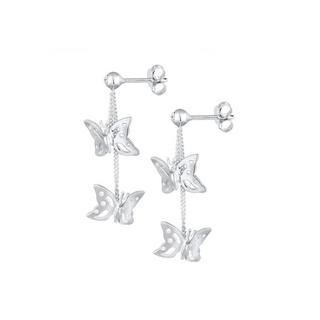 Elli  Boucles d'Oreilles Pendentif D'oreilles Tendance Papillon Cristaux 