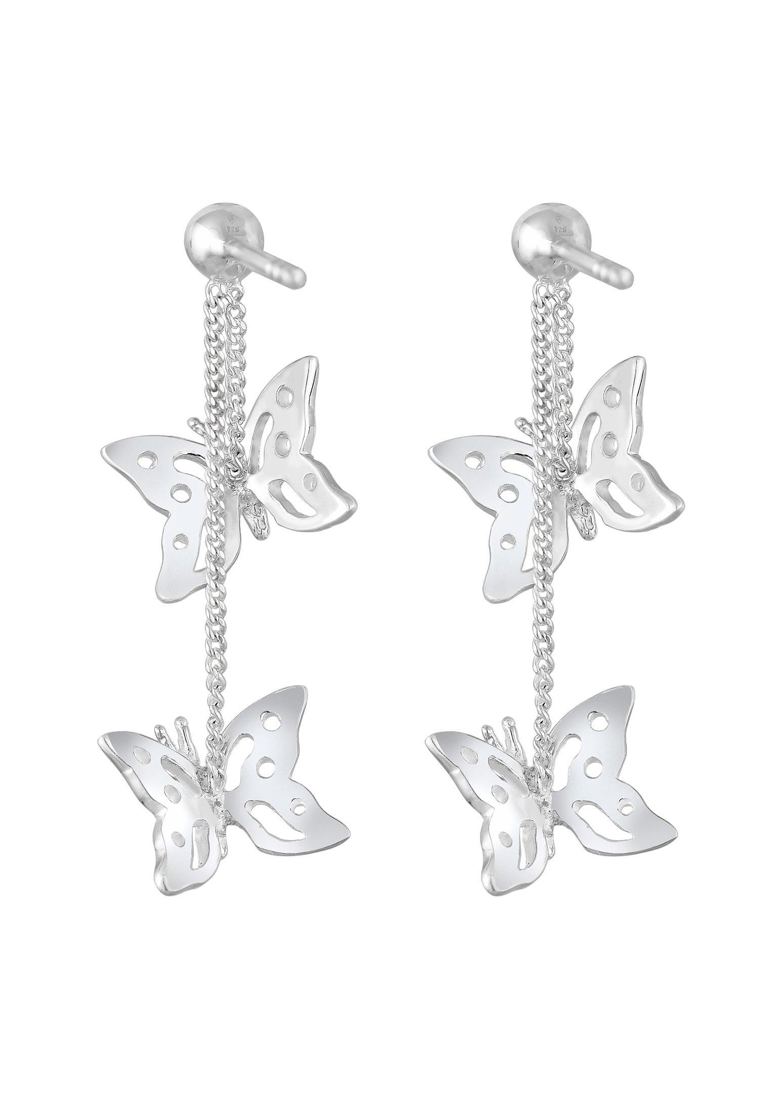 Elli  Boucles d'Oreilles Pendentif D'oreilles Tendance Papillon Cristaux 