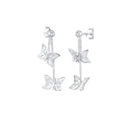 Elli  Boucles d'Oreilles Pendentif D'oreilles Tendance Papillon Cristaux 