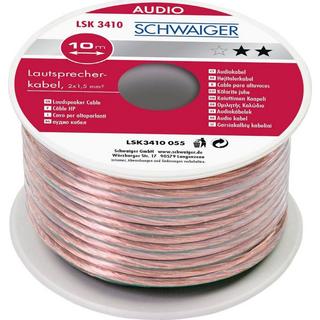 Max Hauri  Schwaiger LSK3410 055 cavo audio 10 m Trasparente 