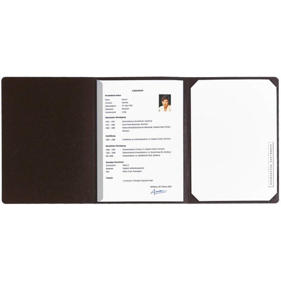EXACOMPTA Bewerbungsmappe A4 48661B schwarz 3-teilig
