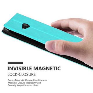 Cadorabo  Housse compatible avec Nokia Lumia 550 - Coque de protection avec fermeture magnétique, fonction de support et 2 fenêtres de visualisation 