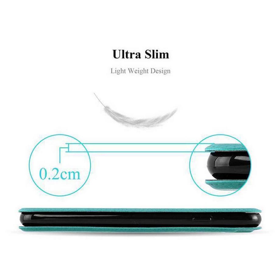 Cadorabo  Housse compatible avec Nokia Lumia 550 - Coque de protection avec fermeture magnétique, fonction de support et 2 fenêtres de visualisation 