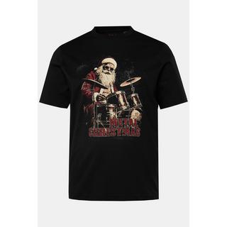 JP1880  T-Shirt, Halbarm, X-Mas Print, Rundhals 