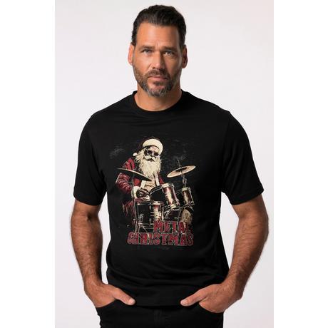 JP1880  T-Shirt, Halbarm, X-Mas Print, Rundhals 