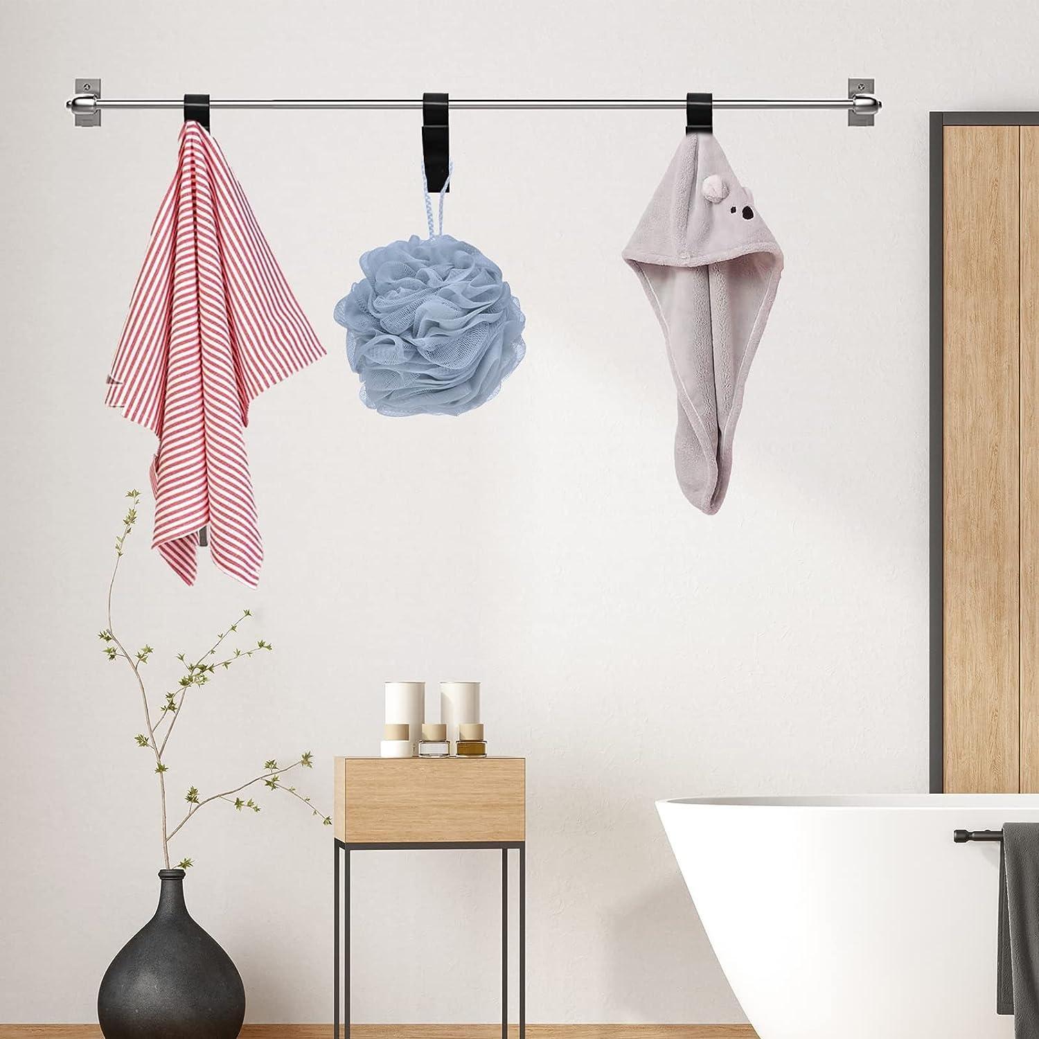 Northio Gancio a Y per bagno - alluminio nero - 5 pz  