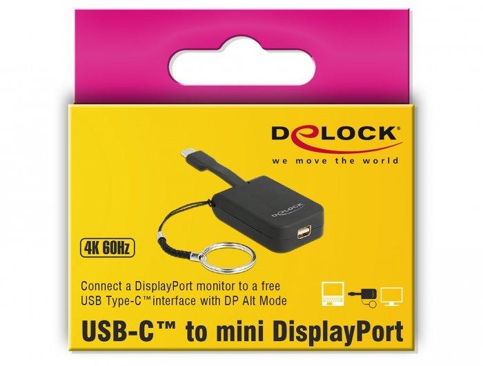 DeLock  DeLOCK 63939 Videokabel-Adapter 0,03 m USB Typ-C mini DisplayPort Schwarz 