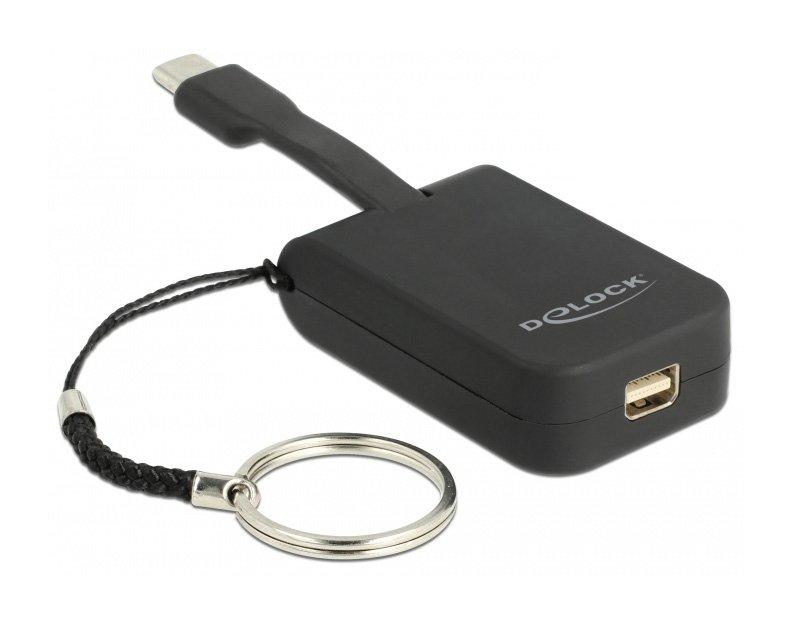 Image of DeLOCK 63939 Videokabel-Adapter 0,03 m USB Typ-C mini DisplayPort Schwarz