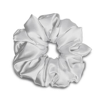 Premium Seiden Scrunchie - Silber