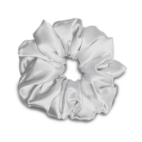 VBEAUTY  Premium Seiden Scrunchie - Silber 