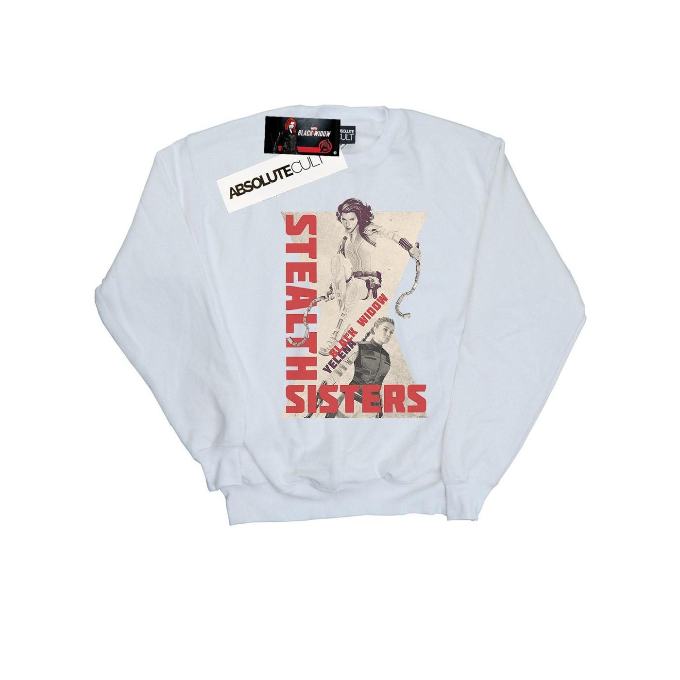 Image of Black Widow Movie Stealth Sisters Sweatshirt Jungen Weiss 140/146