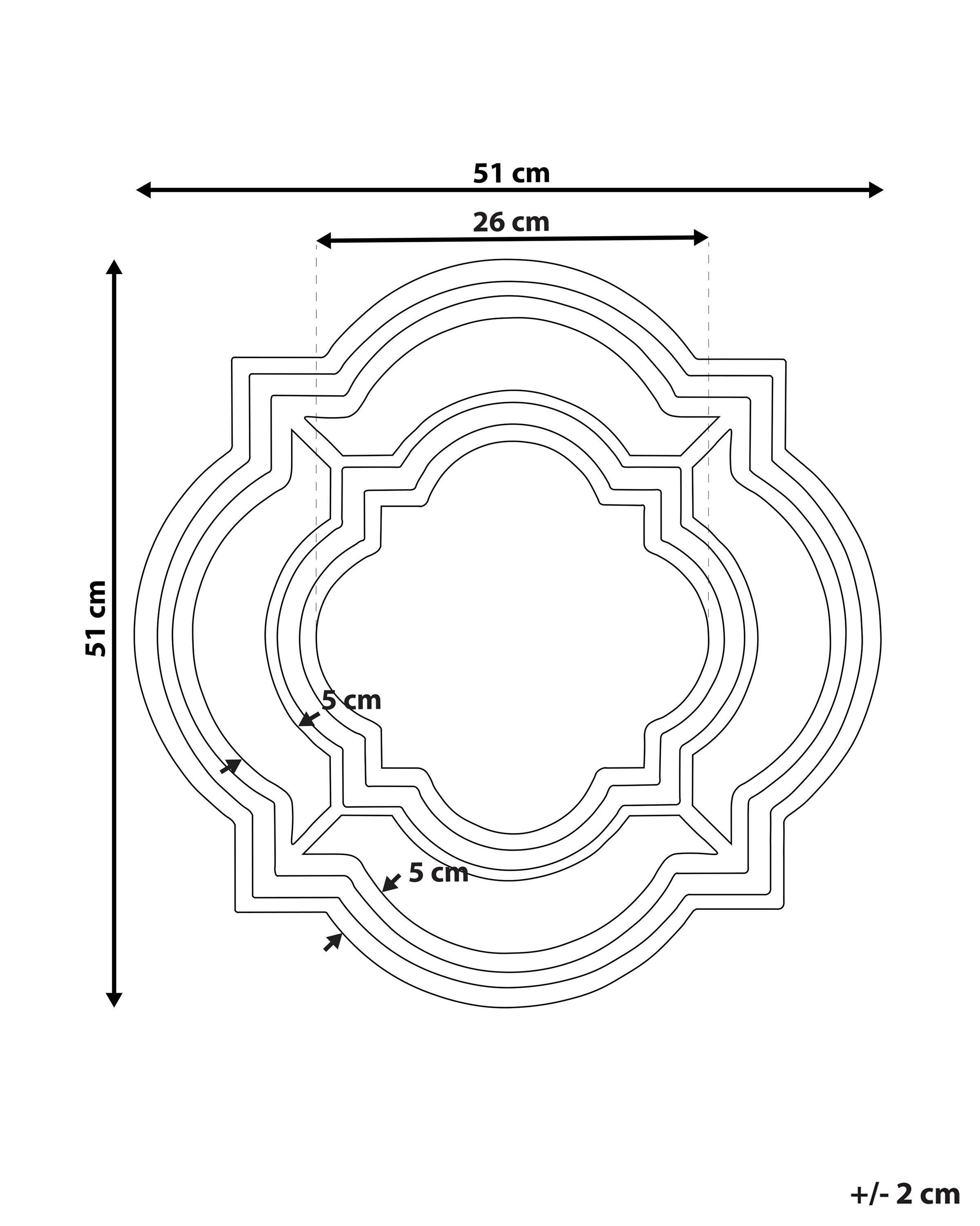 Beliani Specchio en Materiale sintetico Moderno COBETA  