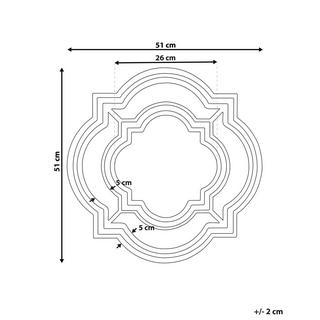 Beliani Specchio en Materiale sintetico Moderno COBETA  