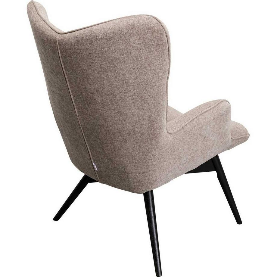 KARE Design Fauteuil Black Vicky marron clair  