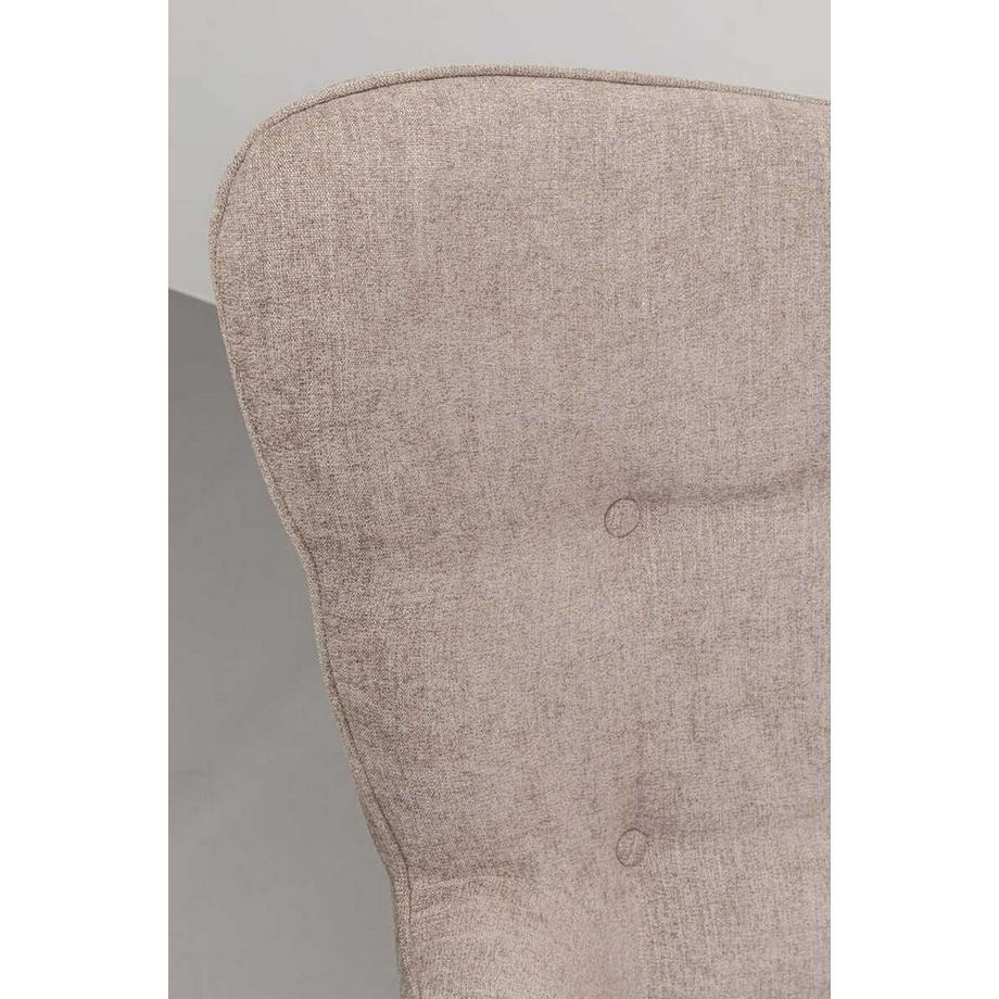 KARE Design Fauteuil Black Vicky marron clair  