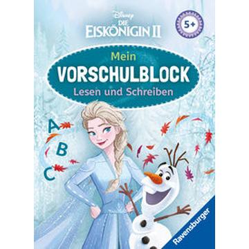 Disney Die Eiskönigin 2 Mein Vorschulblock Lesen und Schreiben - Konzentration, Erstes Lesen und Schreiben und Rätseln ab 5 Jahren - Spielerisches Lernen für Elsa-Fans ab Vorschule