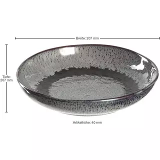LEONARDO Suppen- & Pastateller Matera Ø 21 cm, 6 Stück, Anthrazit | online  kaufen - MANOR