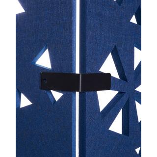 Beliani Raumteiler 4-teilig aus Stoff Modern STARRY  