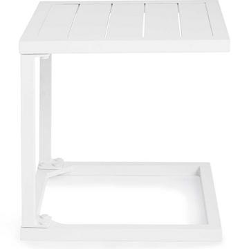 Table d'appoint de jardin Hilde 40x40 blanc