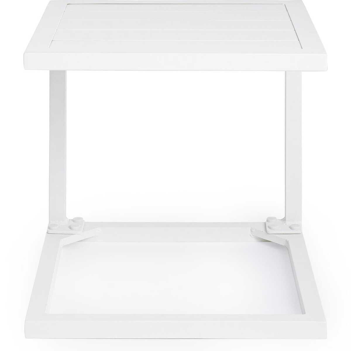 mutoni Jardin Table d&#039;appoint Hilde 40x40 blanc  