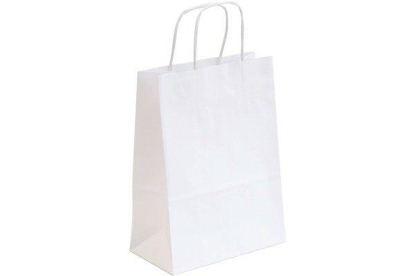 NEUTRAL  NEUTRAL Tragtaschen Allegra weiss SDS16-BIA Kraft,110g, 16x8x21cm 25 Stk. 