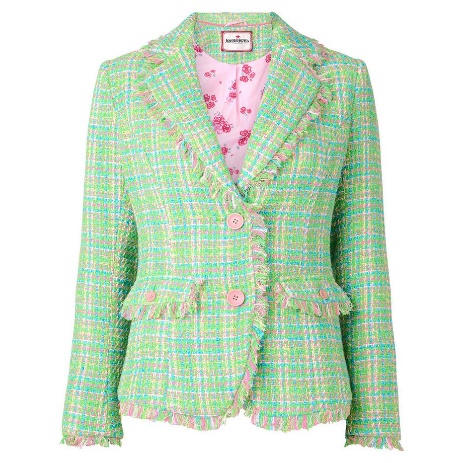 Joe Browns Giacca Tweed Dettagli Sfilacciati  