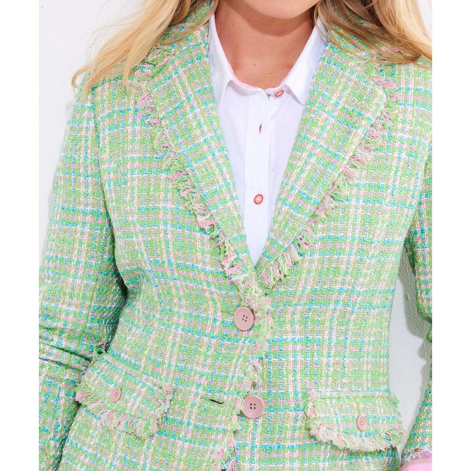 Joe Browns Giacca Tweed Dettagli Sfilacciati  