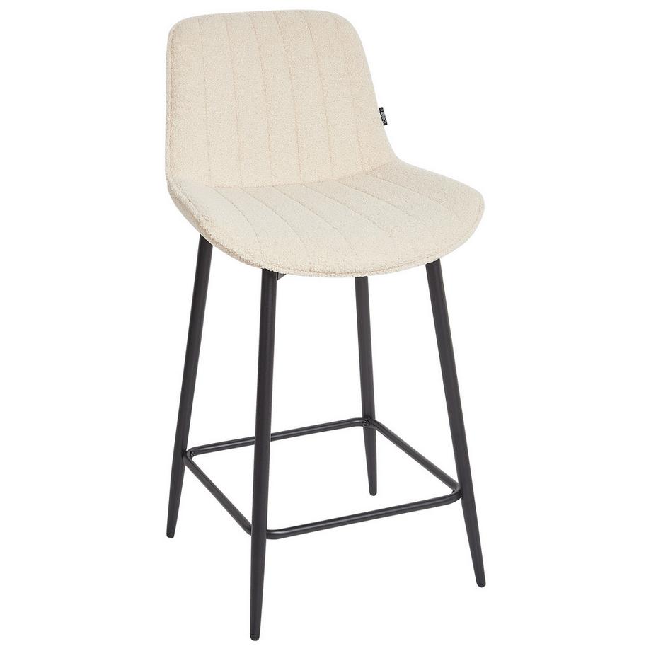 Beliani Set mit 2 Barstühlen aus Bouclé  DUBROVNIK  