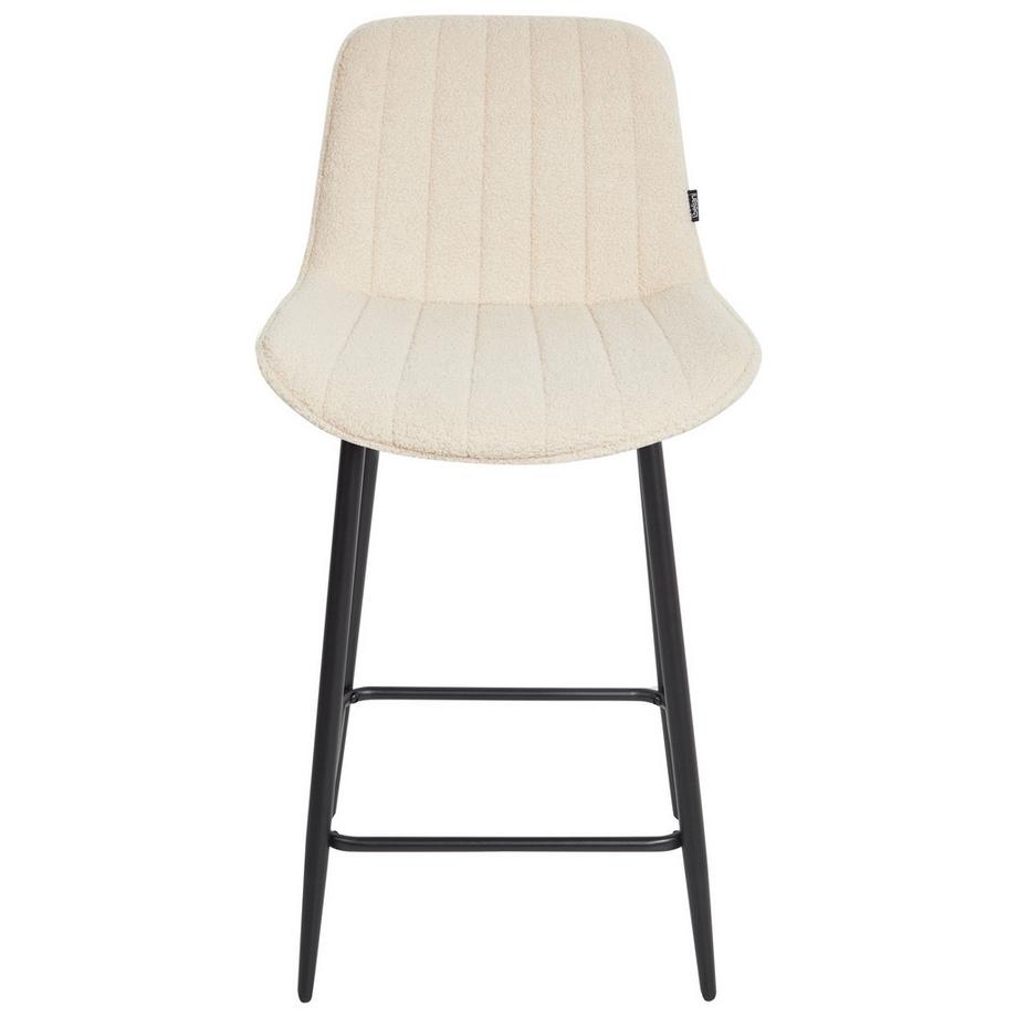 Beliani Set mit 2 Barstühlen aus Bouclé  DUBROVNIK  