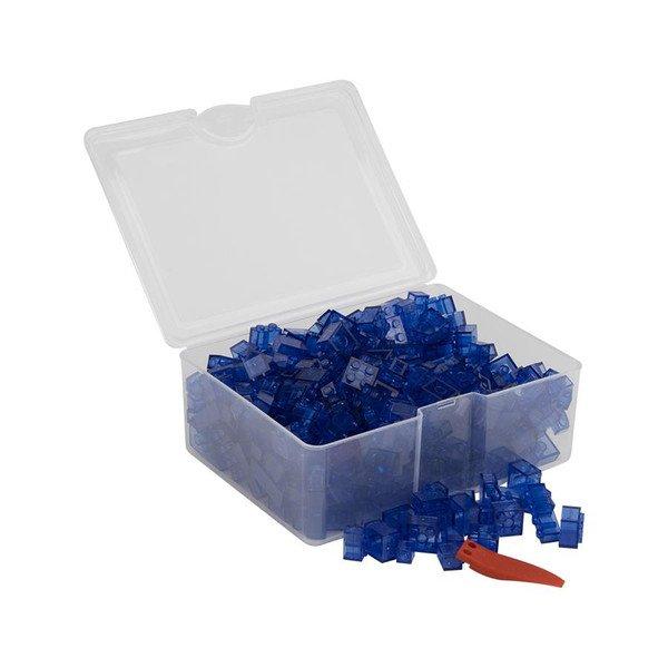 Q-BRICKS  Bausteine Box 300 Himmelblau transparent 