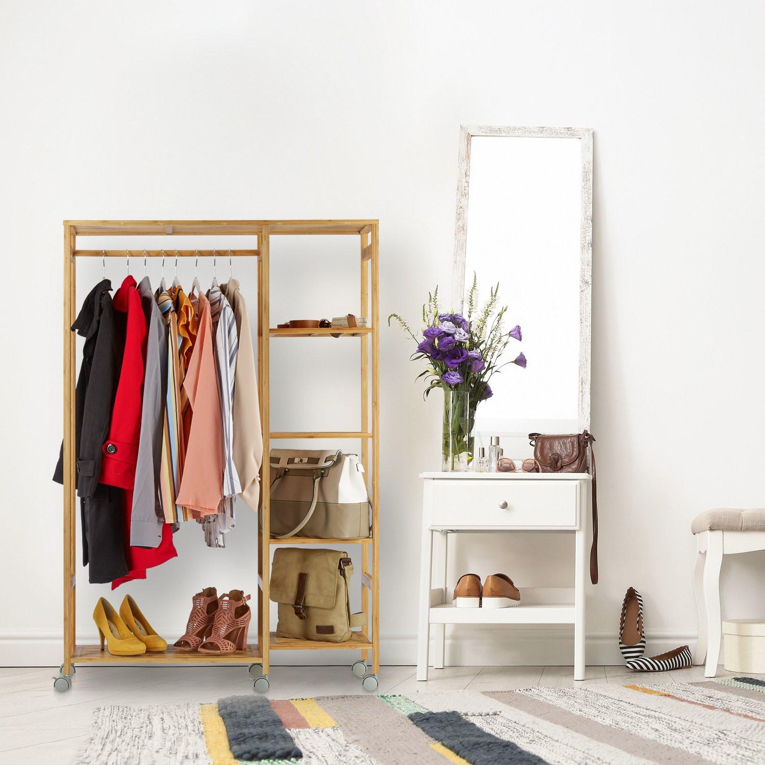 B2X Rollgarderobe aus Bambus  