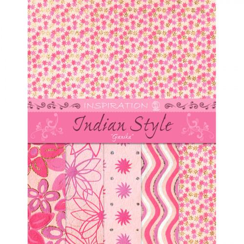 Image of URSUS Indian Style Kunstpapier 5 Blätter Multicolor