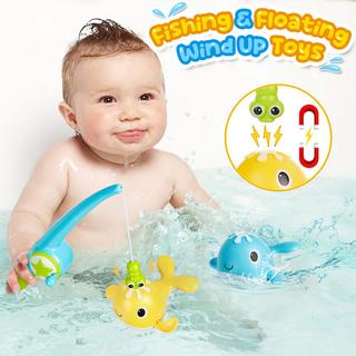 Activity-board  Badewannenspielzeug mit Aufbewahrungstasche, Badespielzeug Badewannenspielzeug Wasserspielzeug Kinder mit Dusche, aufziehbares Dinosaurier-Angelspiel ohne Form 