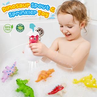 Activity-board  Badewannenspielzeug mit Aufbewahrungstasche, Badespielzeug Badewannenspielzeug Wasserspielzeug Kinder mit Dusche, aufziehbares Dinosaurier-Angelspiel ohne Form 